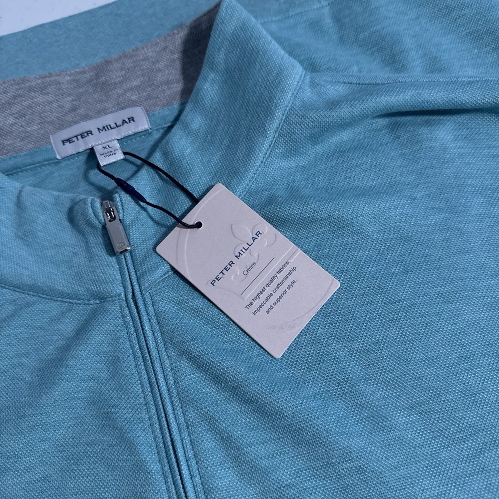 Peter Millar Crown Tri Blend Men's Size XL Quarter Zip Cloud Comfort Pullover